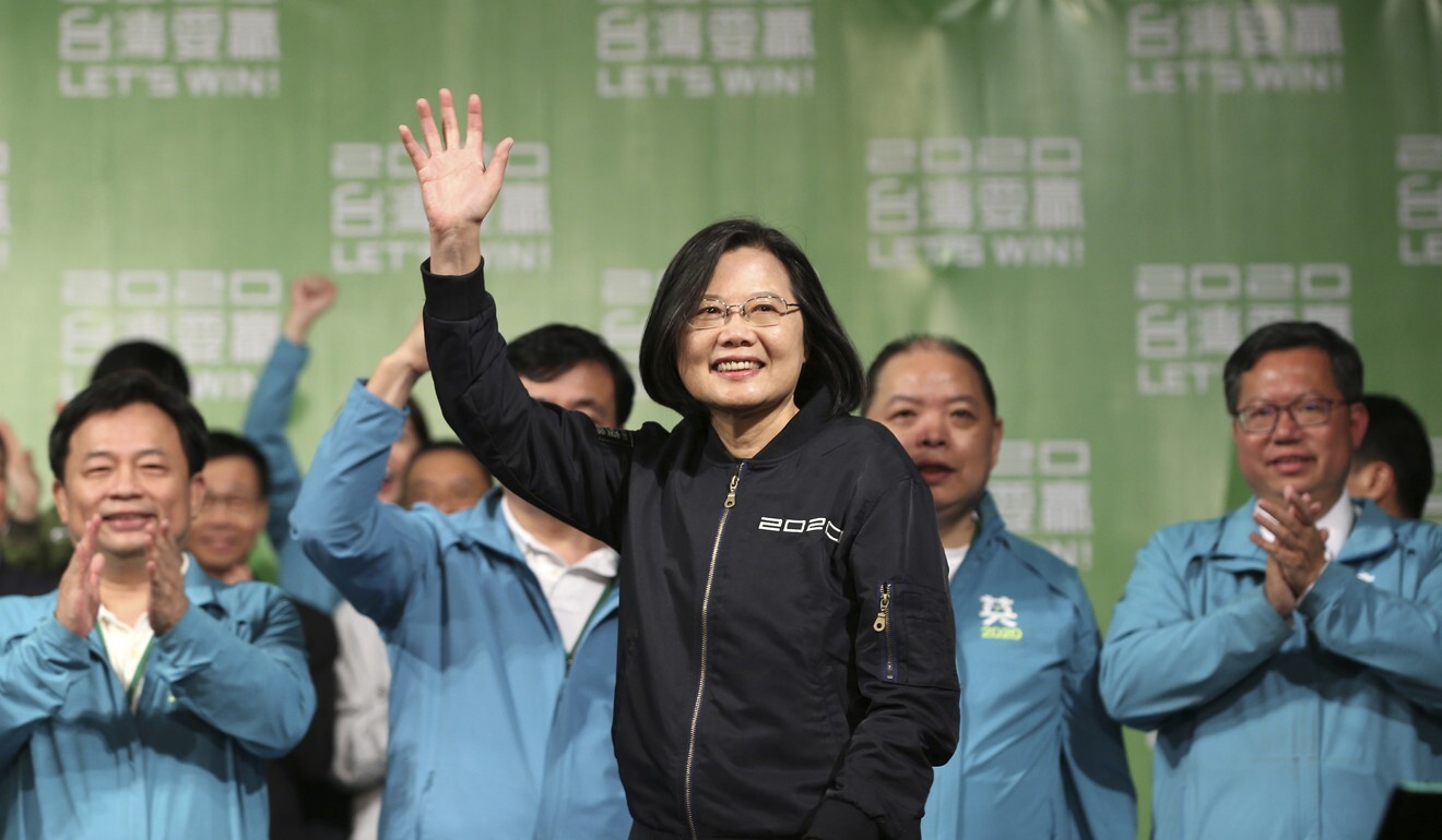 Some analysts believe Hong Kong’s protest movement played a role in Taiwanese President Tsai Ing-wen landslide election victory in 2020. Photo: AP