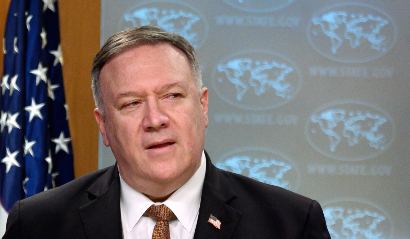 US Secretary of State Mike Pompeo says Washington formally opposes many of China’s claims to the South China Sea. Photo: AFP