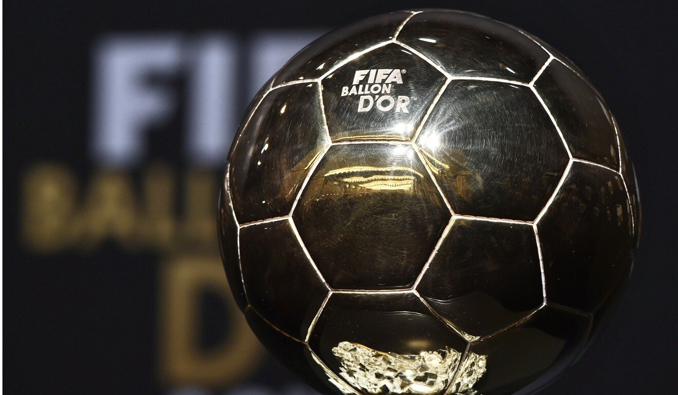The Ballon d’Or trophy is on display ahead of the award ceremony last year. Photo: AFP