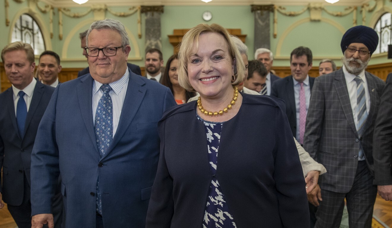 National Party leader Judith Collins and deputy leader Gerry Brownlee (left). Photo: NZ Herald