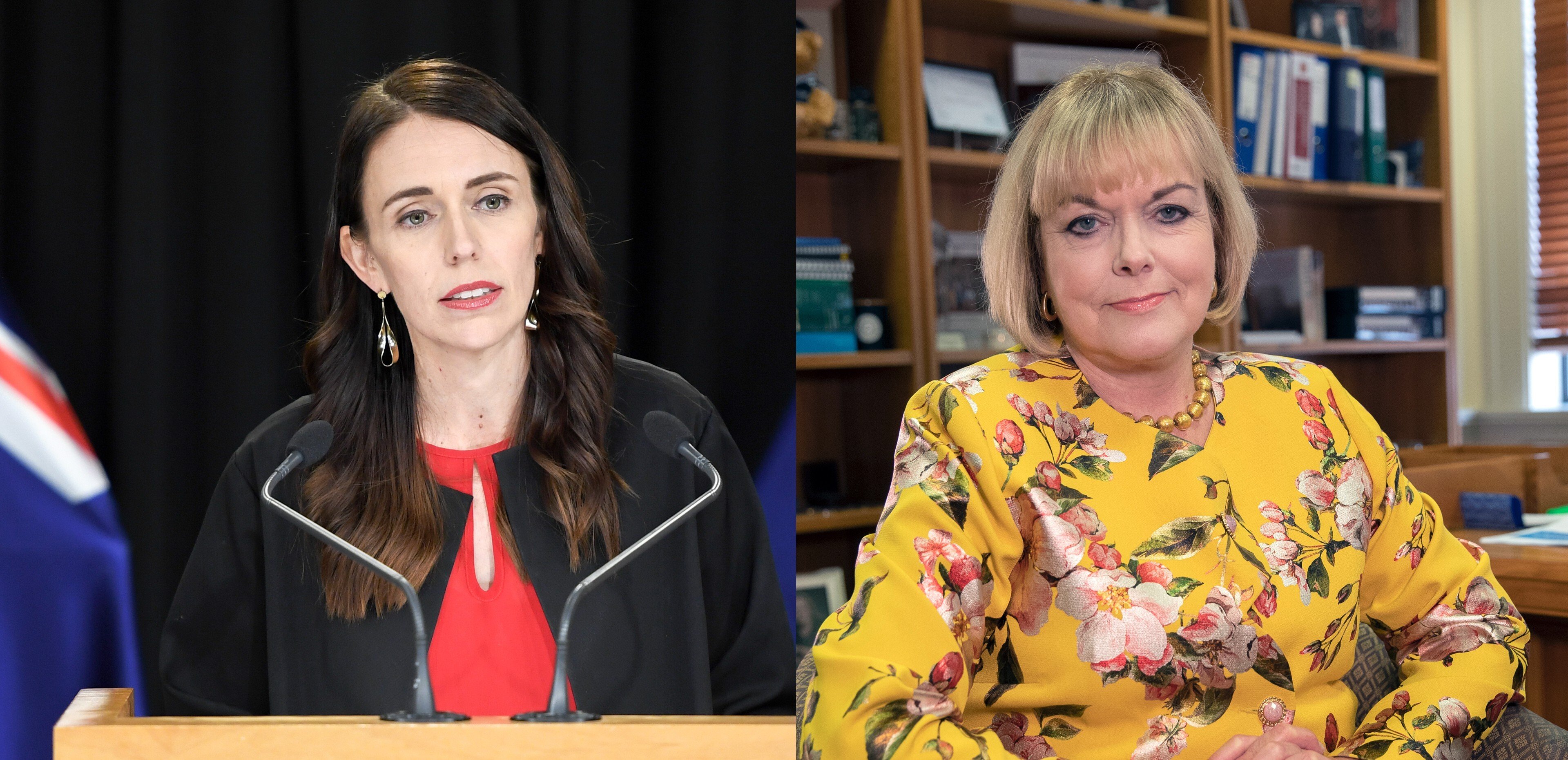 New Zealand Prime Minister Jacinda Ardern, left, and leader of National Party Judith Collins. Photos: NZ Herald, Xinhua