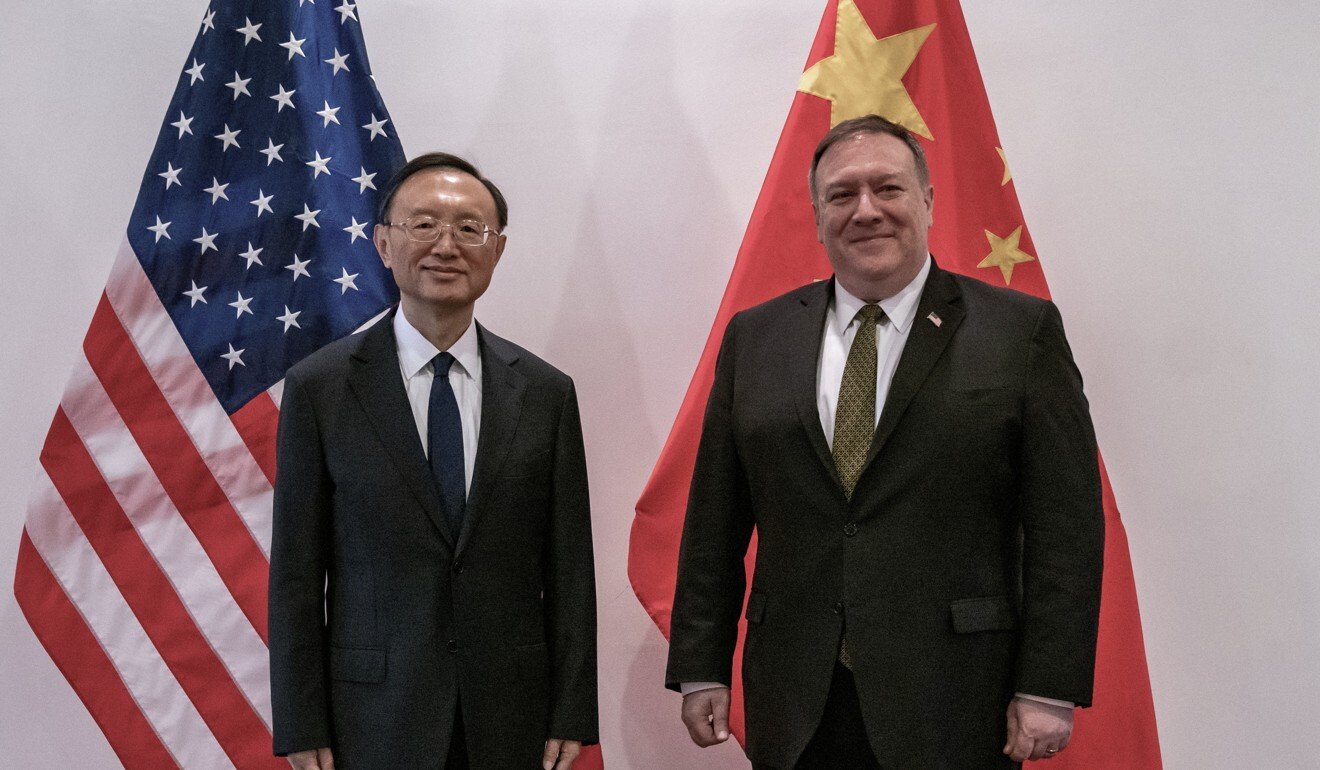 Senior Chinese diplomat Yang Jiechi and US Secretary of State Mike Pompeo in Hawai. Photo: US Department of State/DPA