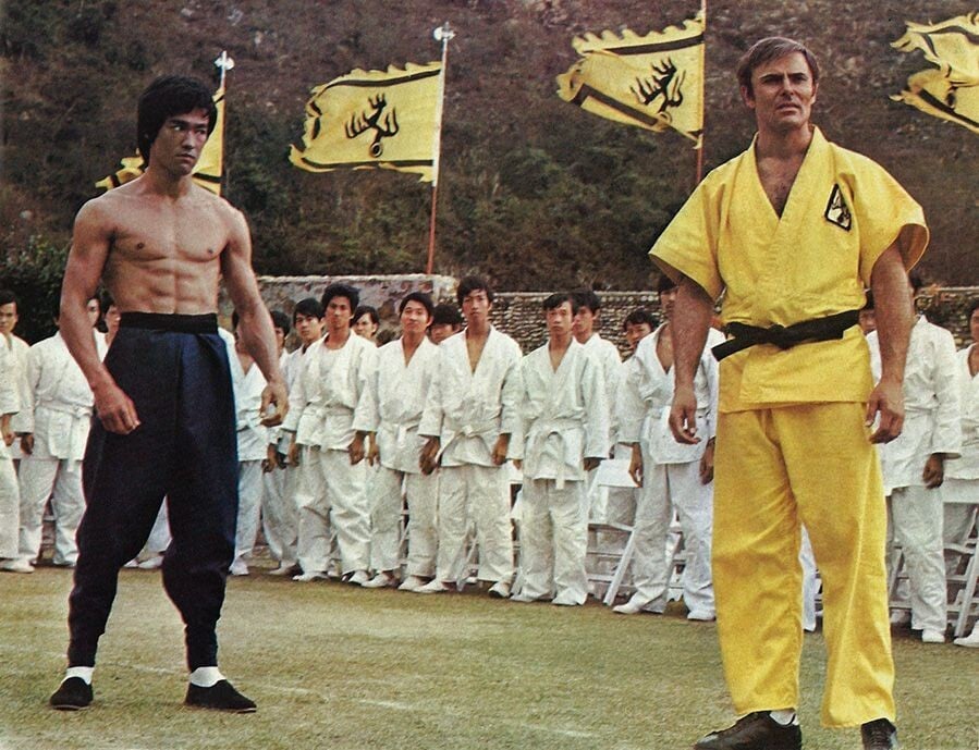 Bruce Lee and John Saxon in ‘Enter the Dragon’. Photo: Warner Brothers