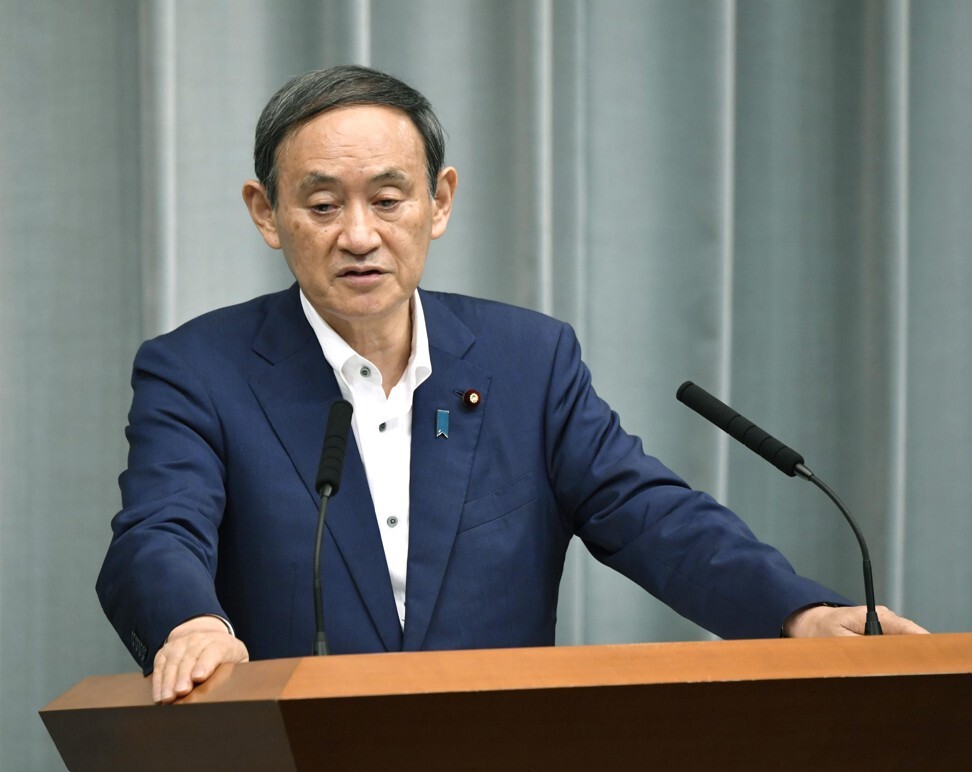 Japan’s chief cabinet secretary, Yoshihide Suga. Photo: Kyodo