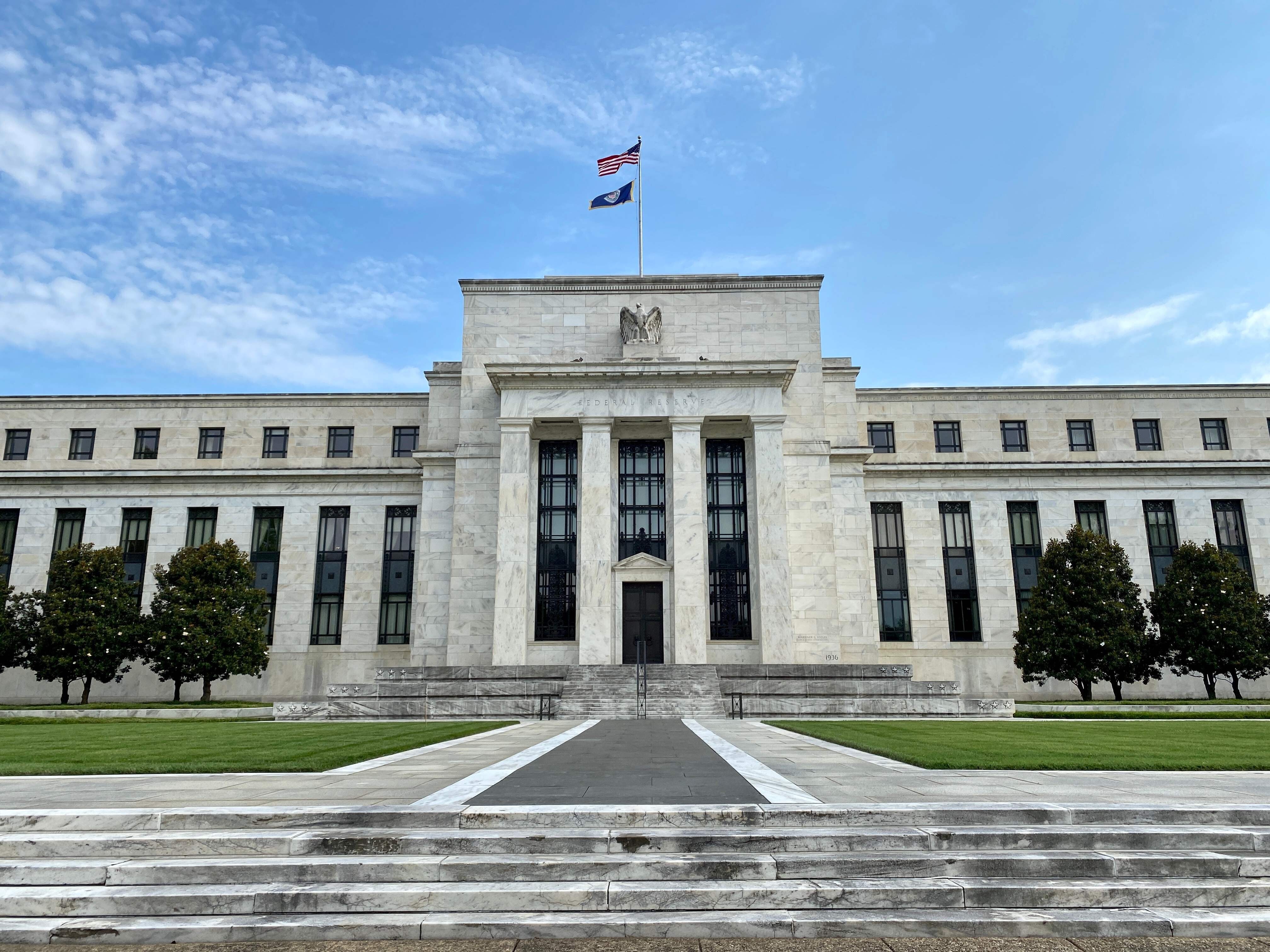 The Federal Reserve Board building in Washington on July 1. The US economy received its most dire assessment in decades on Thursday after figures showed a 32.9 per cent annualised decline in real GDP for the second quarter. Photo: AFP