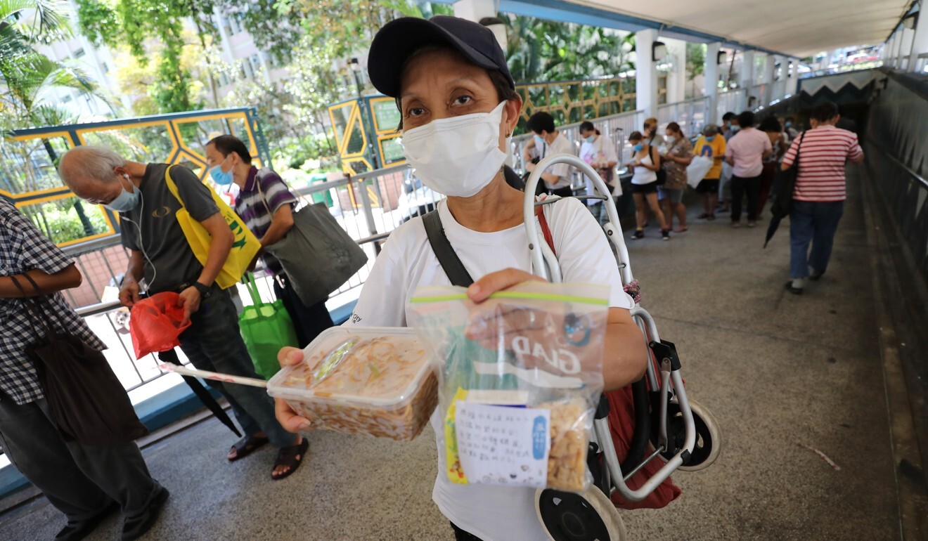 Lily is one of hundreds of homeless people who rely on free meals provided by charities and NGOs such as ImpactHK. Photo: May Tse