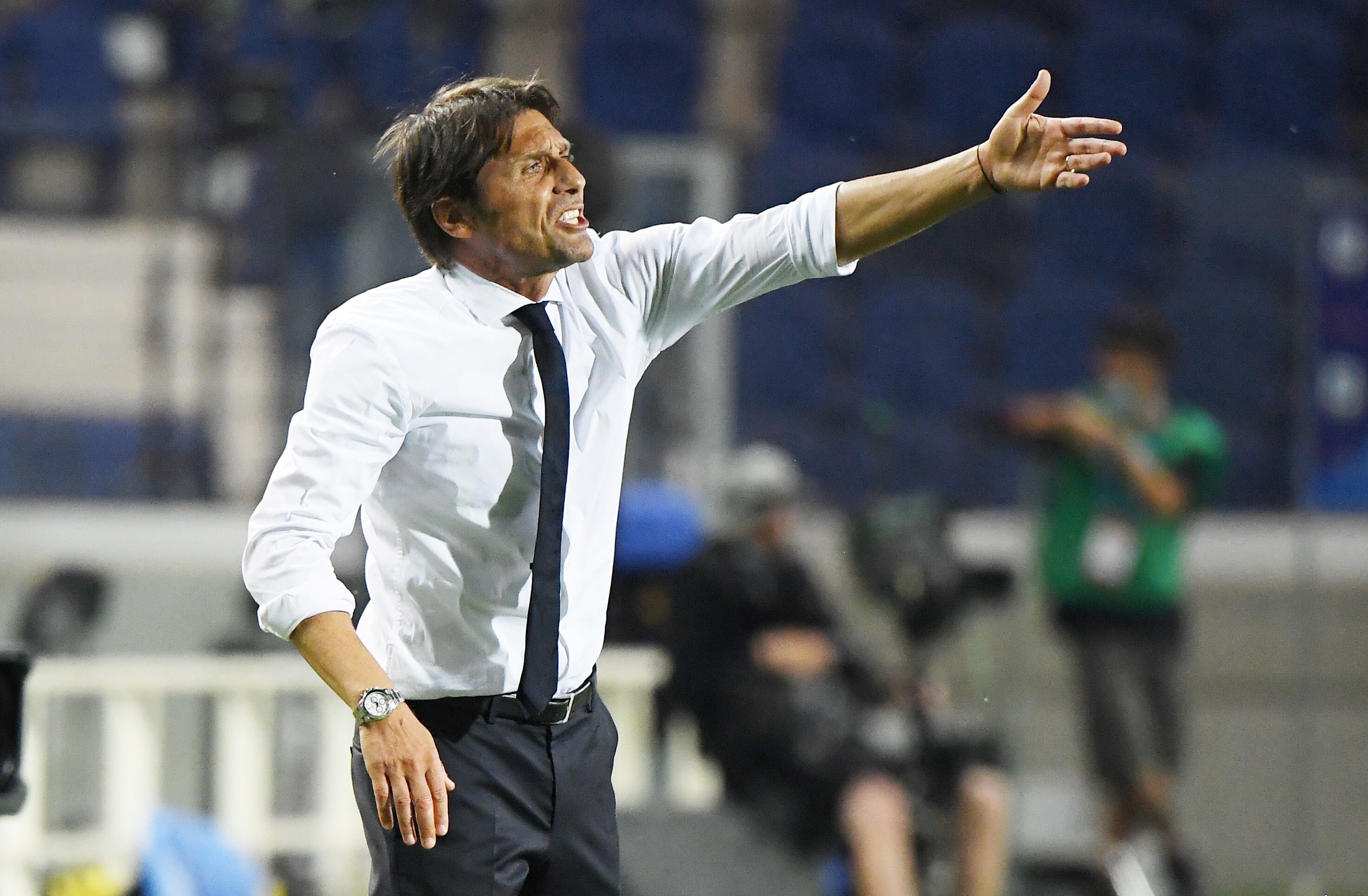 Inter Milan manager Antonio Conte has complained about the stewardship of the club after securing send place in Serie A on Saturday. Photo: Reuters