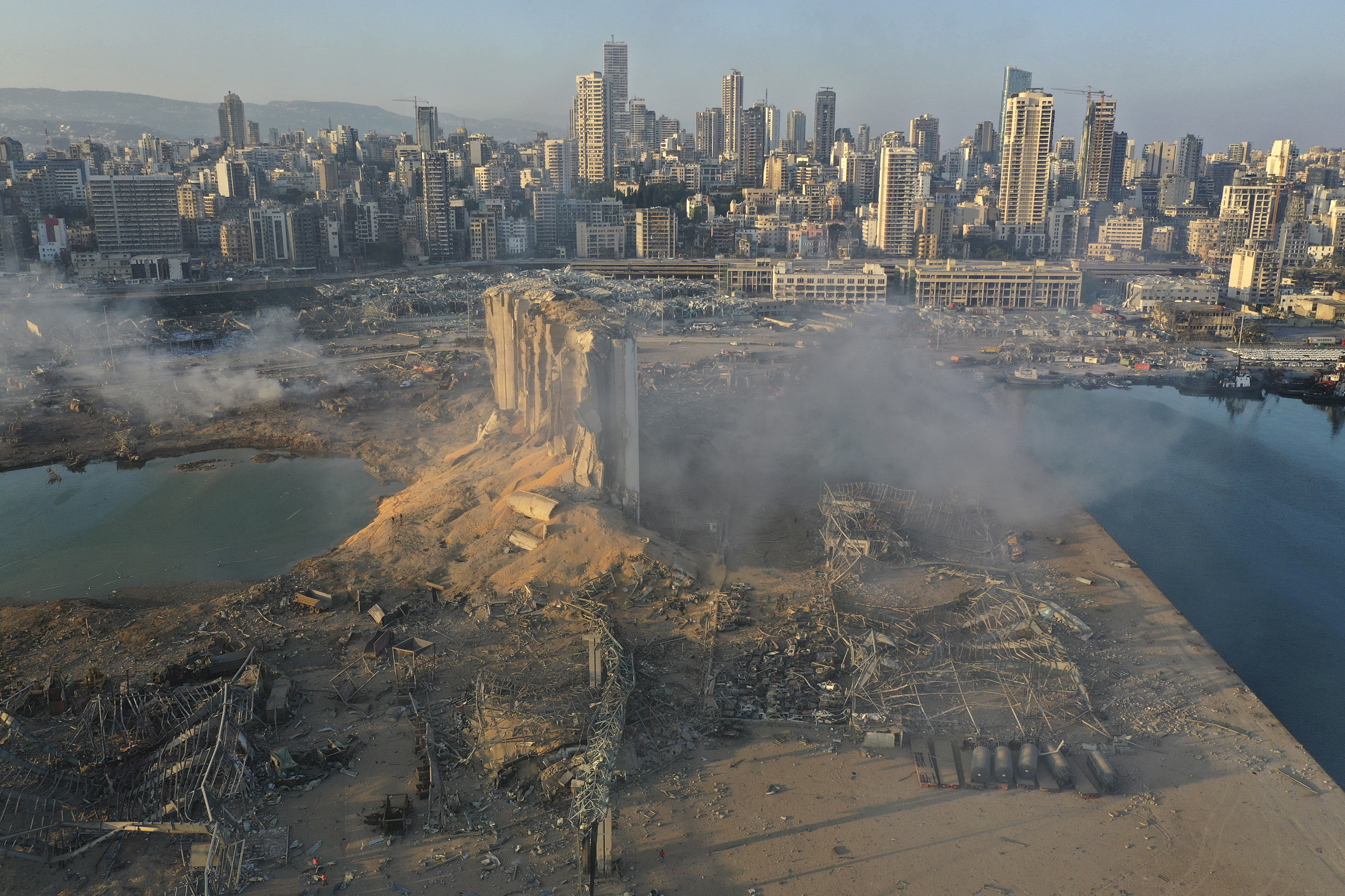 A massive explosion rocked Beirut on Tuesday, flattening much of the city’s port. Photo: AP