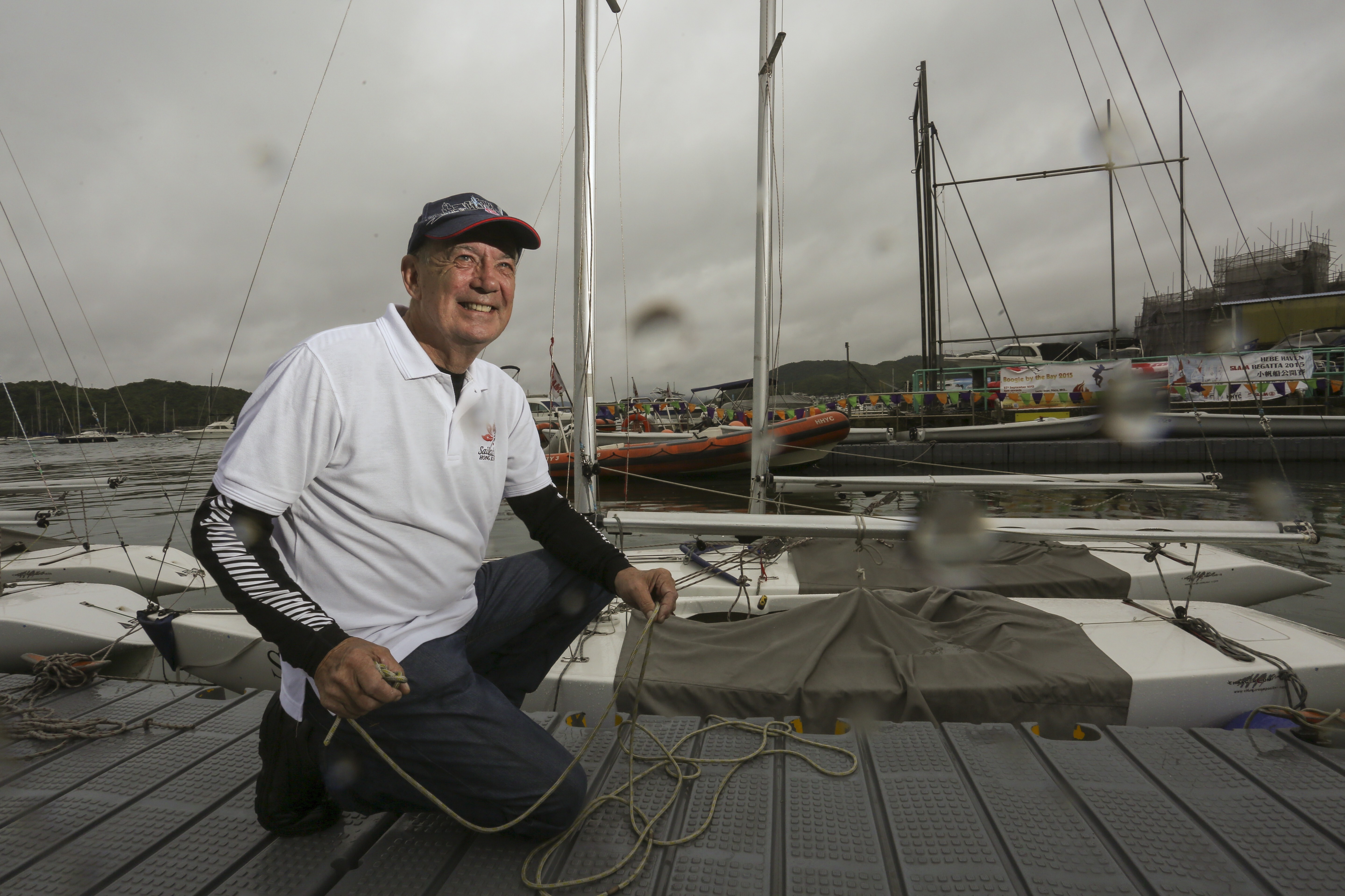 Mike Rawbone started Sailability with his wife Kay in 2009. He died on August 3, 2020 aged 75. Photo: Jonathan Wong