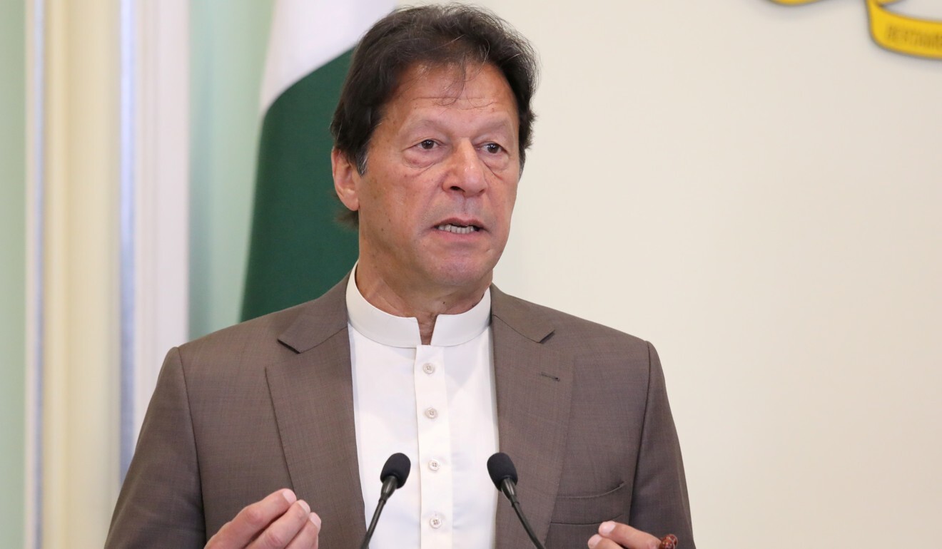 Pakistan's Prime Minister Imran Khan, pictured in February, has denounced India over last year’s Kashmir move. Photo: Reuters