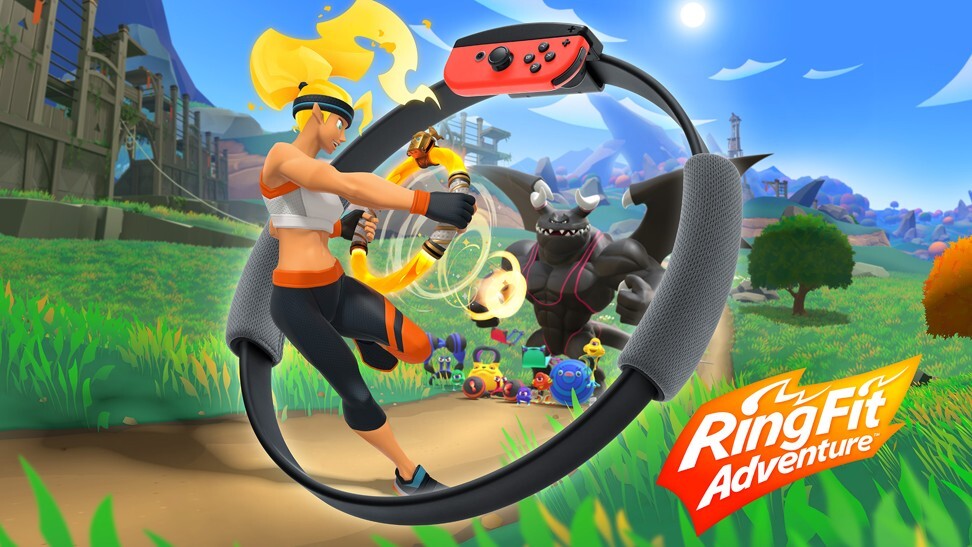 Exercise action-role playing game Ring Fit Adventure was developed by Nintendo for its Switch console. Photo: Handout