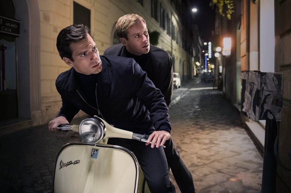 Henry Cavill (front) and Armie Hammer in a still from The Man from U.N.C.L.E. Cavill lacked subtlety in the film, which may have hit his chances of landing the Bond role. Photo: Warner Bros. Enterntainment
