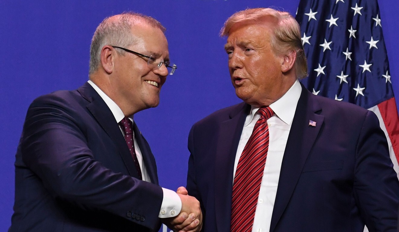 Australian Prime Minister Scott Morrison with US President Donald Trump. Photo: AFP
