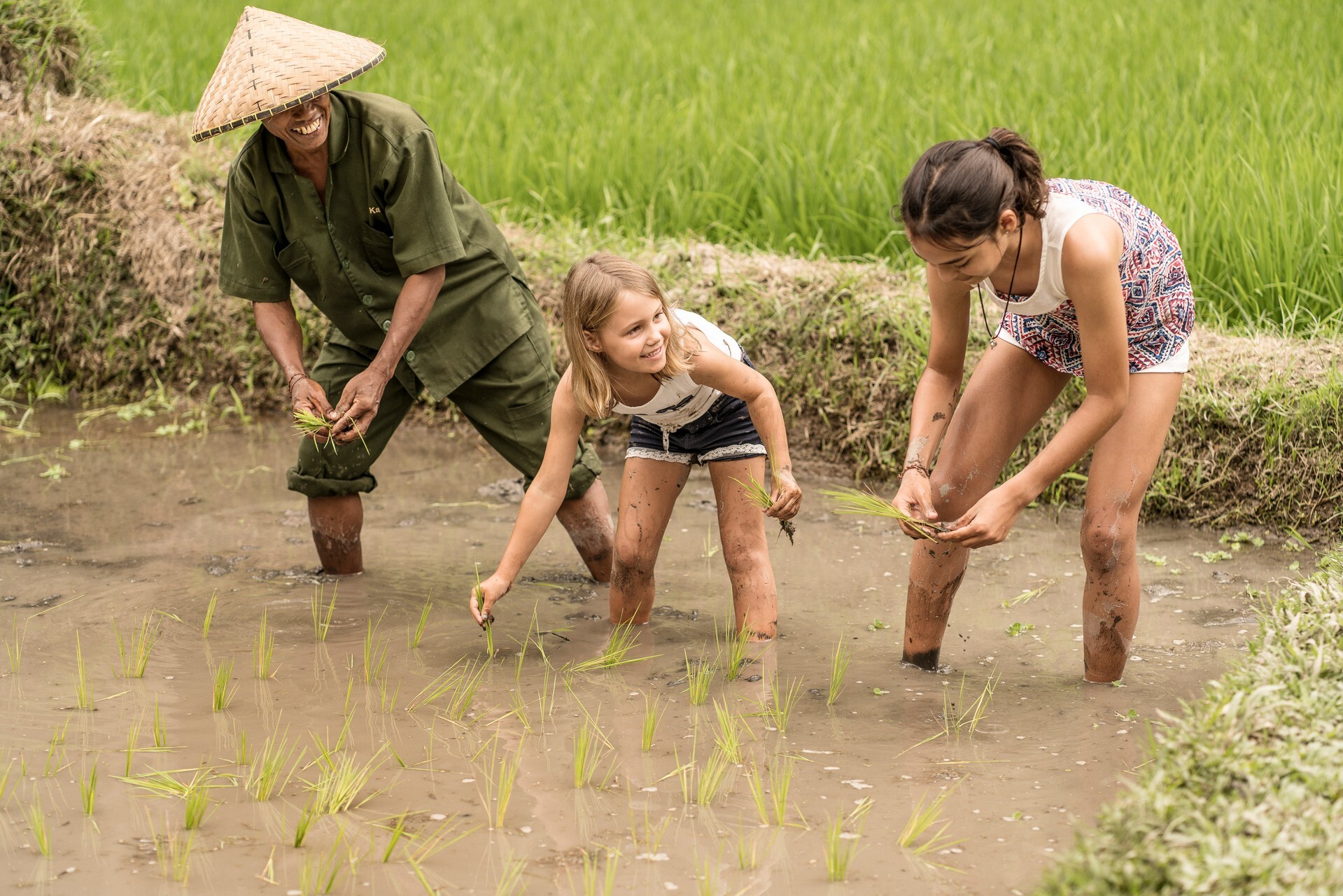 Roll up your sleeves and enjoy some agritourism with the Four Seasons in Bali. Photo: Lightfoot Travel