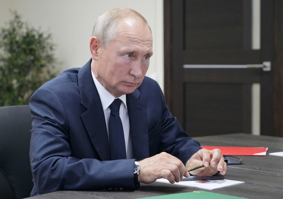 Vladimir Putin wears Blancpain timepieces, among other brands. Photo: EPA-EFE