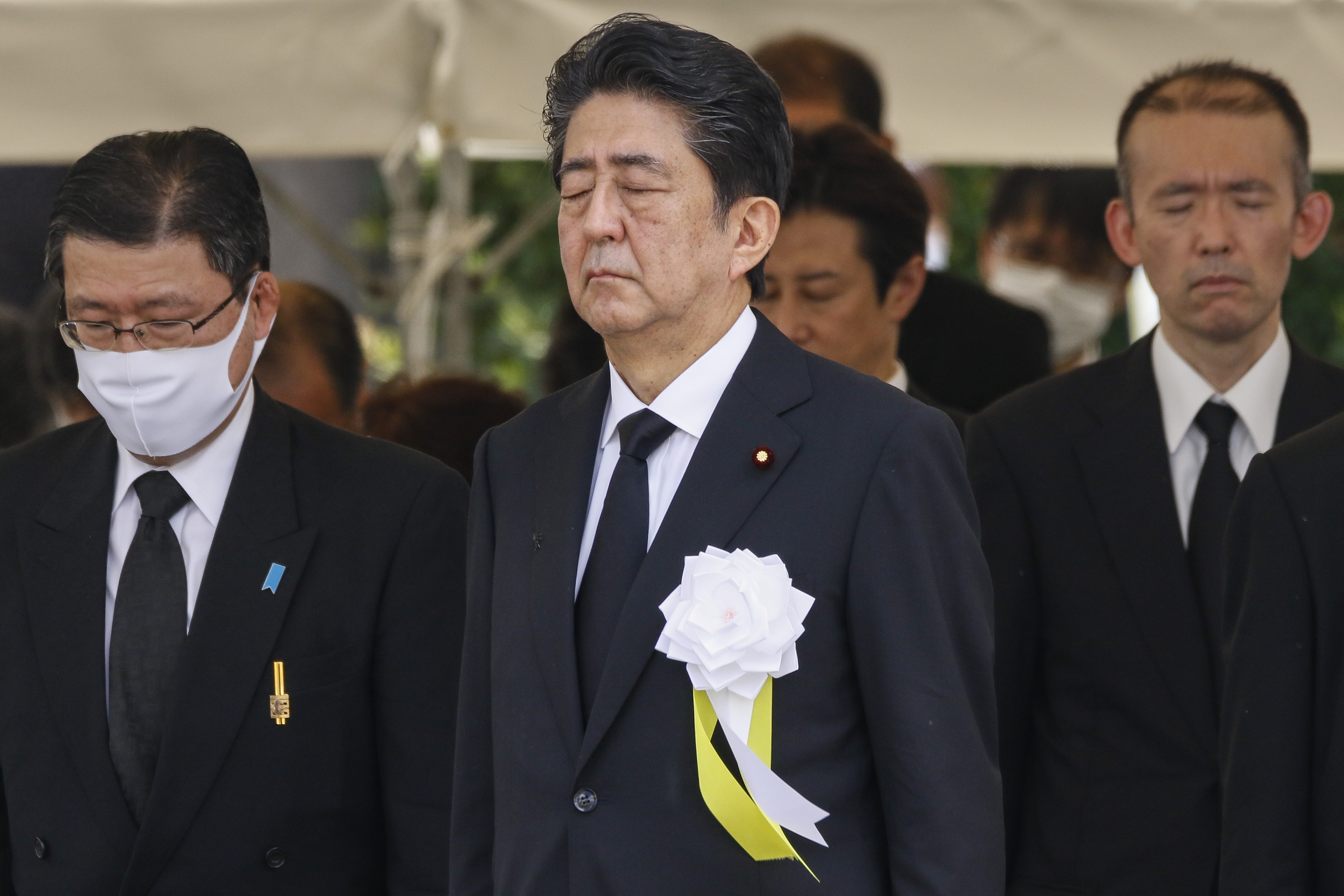 Japan PM Shinzo Abe pledged last year ‘never again to repeat the devastation of war’. Photo: DPA