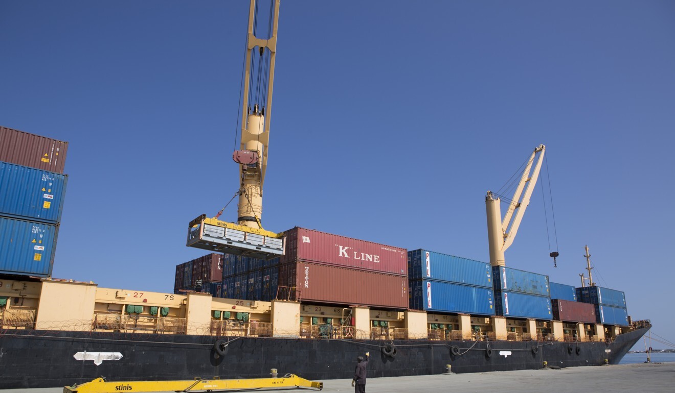A cargo ship in the Port of Berbera in Somaliland. Photo: AFP
