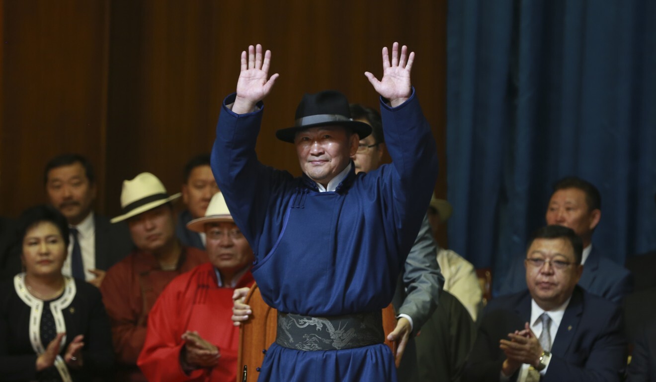 Mongolian President Khaltmaa Battulga. Photo: AFP