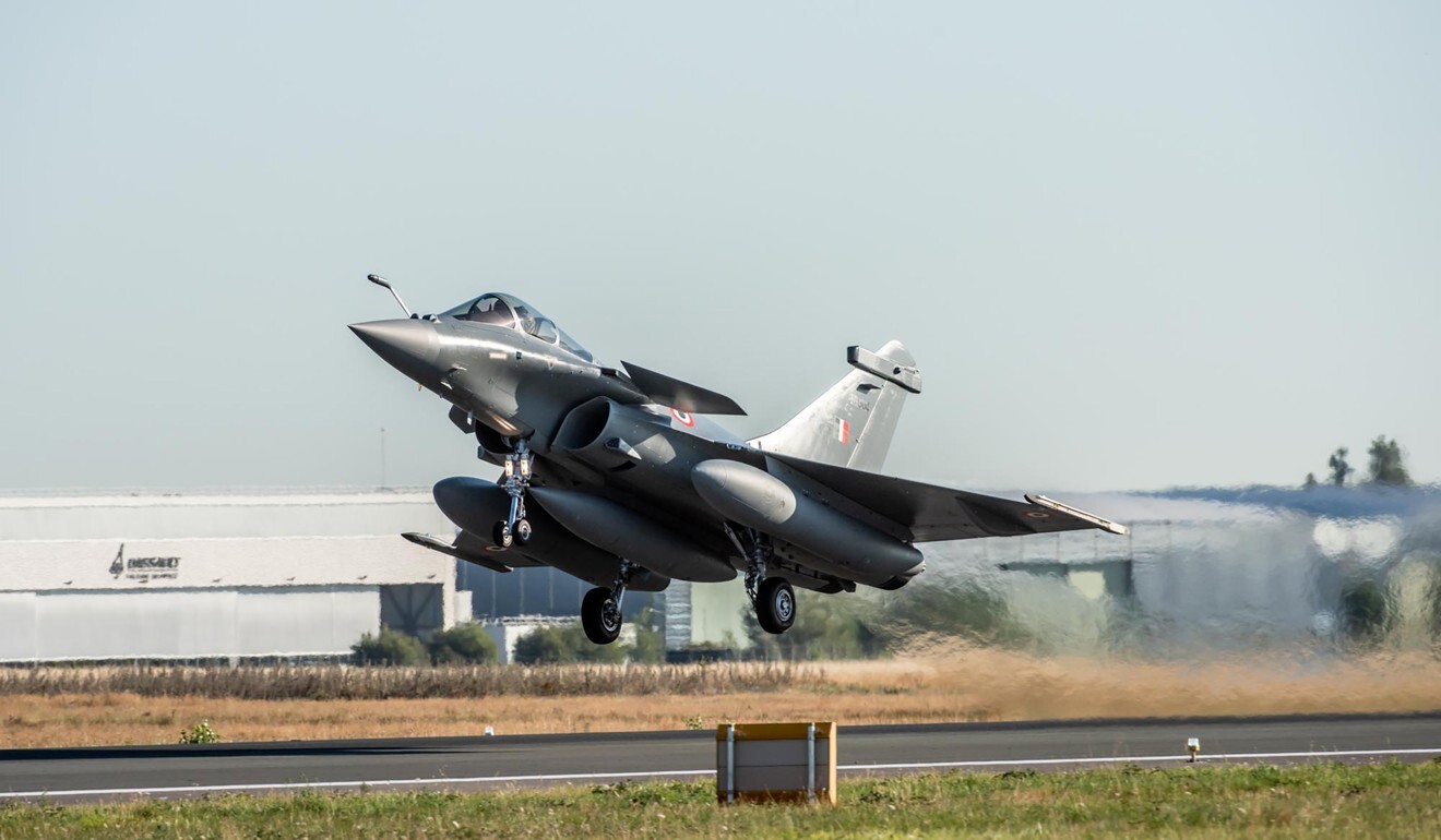 The Indian Air Force ordered 36 Rafale fighter jets in a US$9.4 billion deal signed with France in 2016. Photo: AFP/Dassault Aviation/V. Almansa