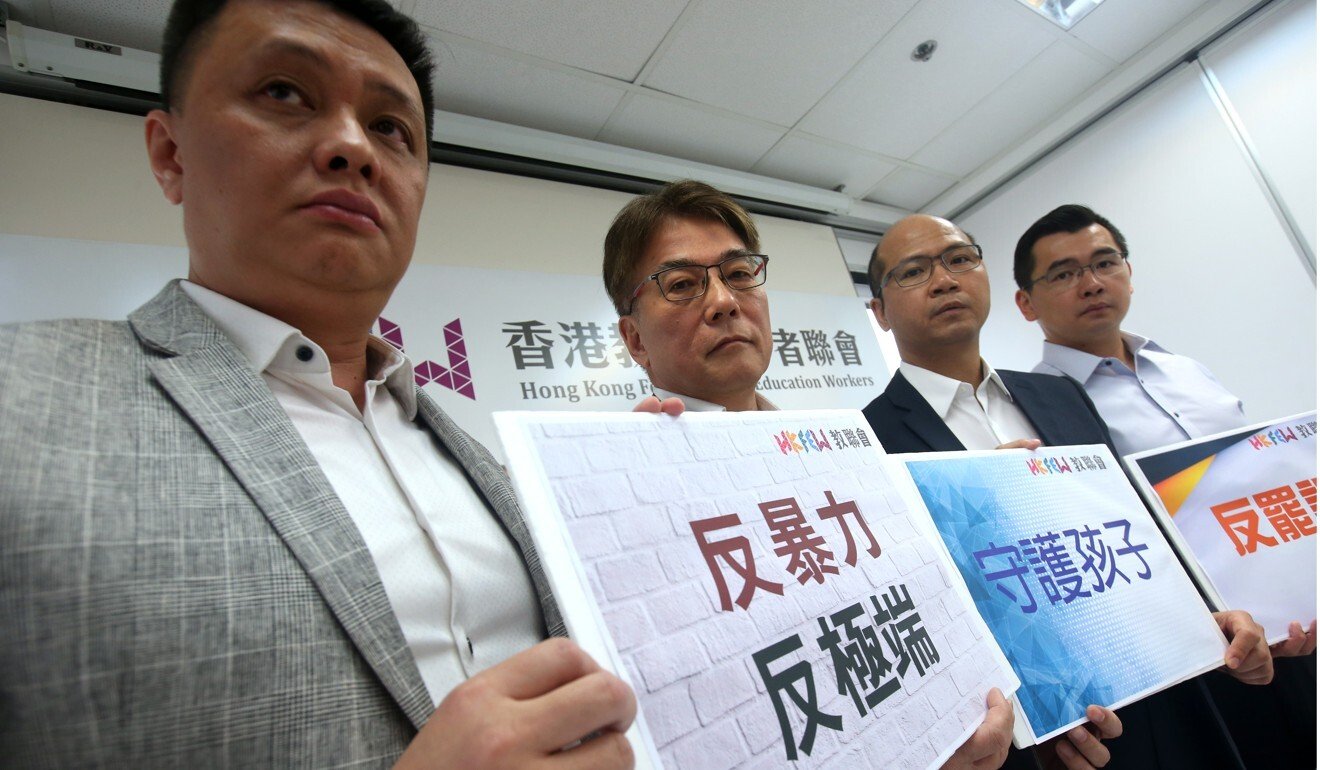 Hong Kong education chiefs hit back at teachers’ union over criticism