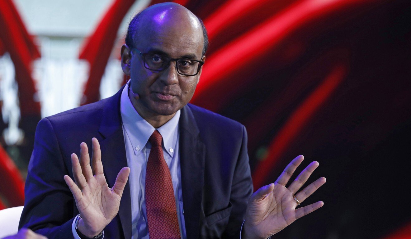 Tharman Shanmugaratnam, Singapore’s coordinating minister for social policies, pictured at an event in 2018. Photographer: Bloomberg
