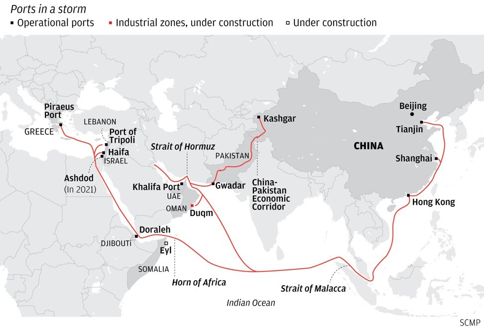 Key ports and trade routes. Click to enlarge
