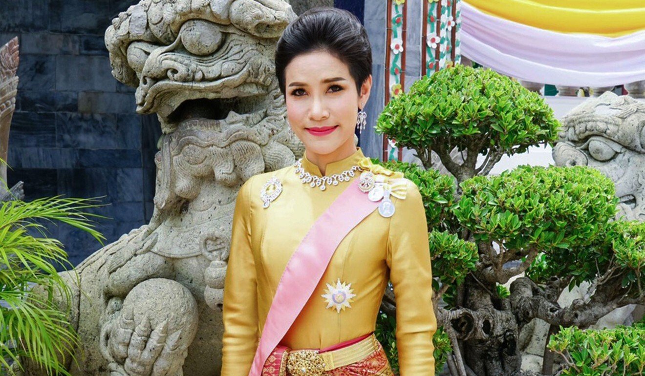 Sineenat Bilaskalayani, also known as Sineenat Wongvajirapakdi, pictured in August last year while royal consort. Photo: AFP / Thailand’s royal office