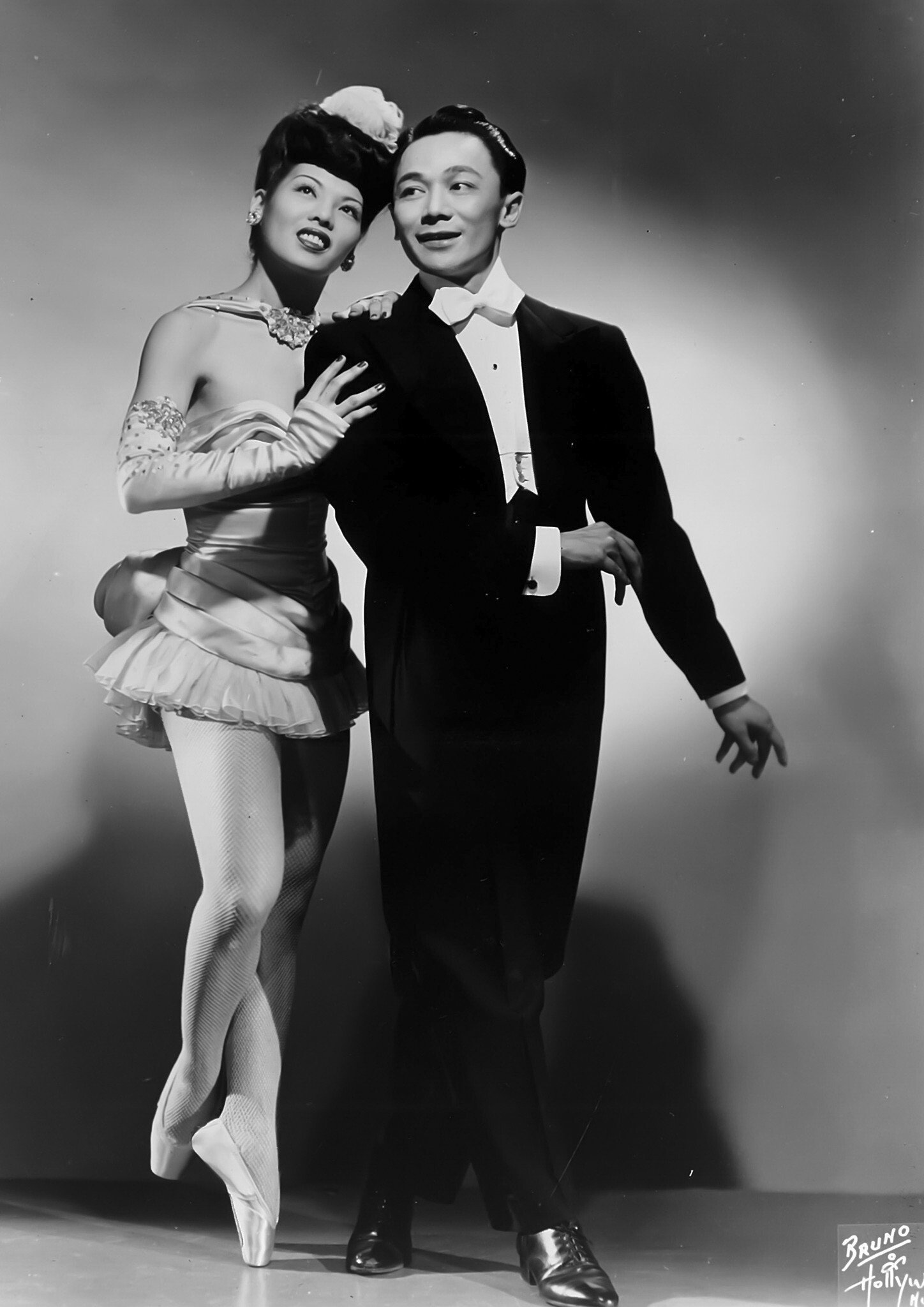 Handout image shows Dorothy Toy (Shigeko Takahashi) and Paul Wing, in Hollywood. Wing and Toy were well known as a tap dance couple in their heyday. Circa 1930s, when they were regarded as the Chinese Fred Astaire and Ginger Rogers â except that Toy was Japanese. [03SEPTEMBER2020 FEATURES] CREDIT: Bruno of Hollywood