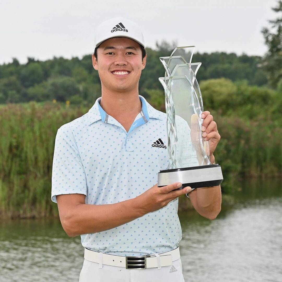 Brandon Wu wins his first Korn Ferry Tour Championship at the Victoria National Golf Club in Indiana. Photo: Handout