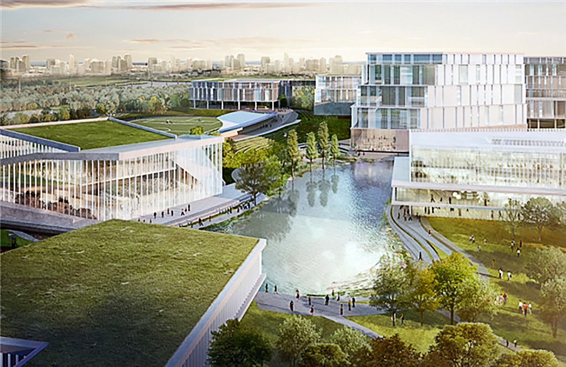 An artist’s impression of the Open University of Hong Kong’s Zhaoqing campus, which will be spread over 2,500 acres. Photo: Handout