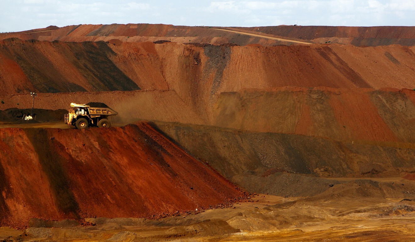 A truck carry iron ore is seen at a mine in Western Australia. Photo: Reuters