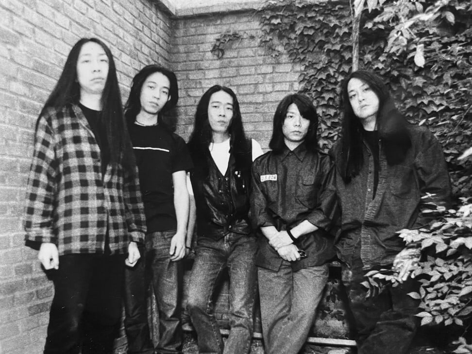 Kuo (far right) with his band Spring & Autumn, in 2002. Photo: courtesy of Travis Klingberg