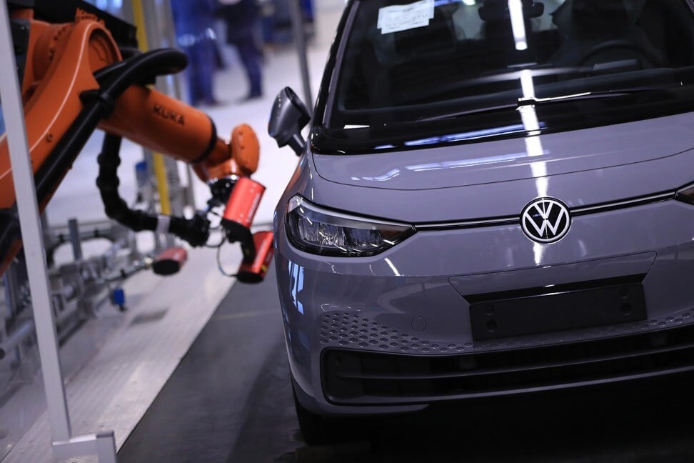 Keyence makes electric sensors for Volkswagen, among others. Photo: Bloomberg
