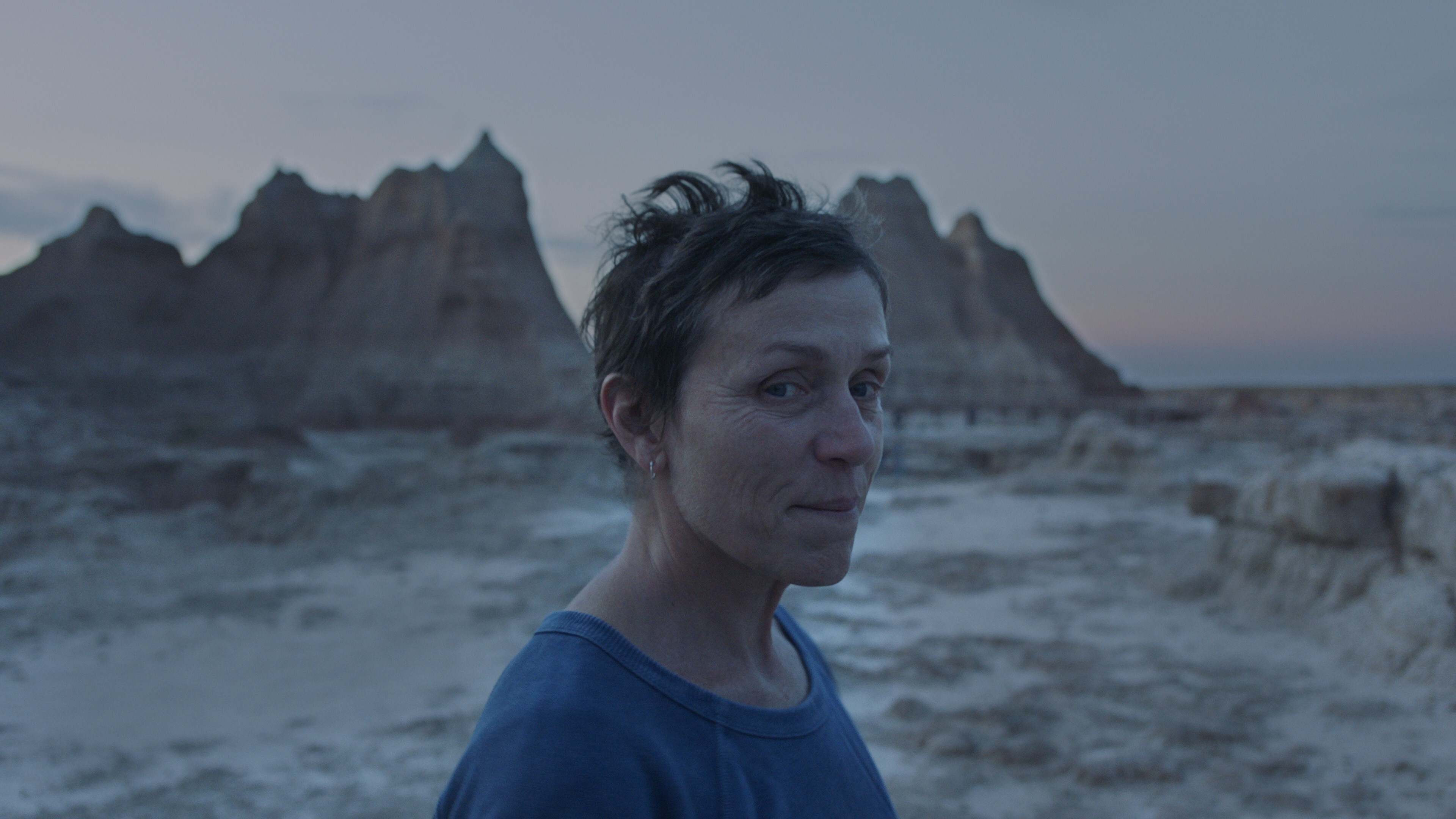 Frances McDormand in a still from Nomadland. Photo: Courtesy of Searchlight Pictures. © 2020 20th Century Studios