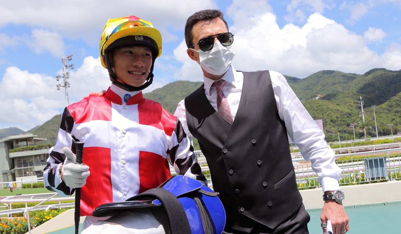 Jerry Chau with Douglas Whyte after winning together last season.