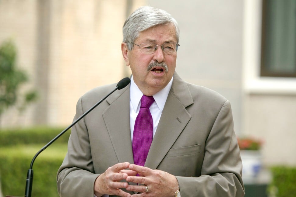 US ambassador to China Terry Branstad is leaving his post in October. Photo: AP