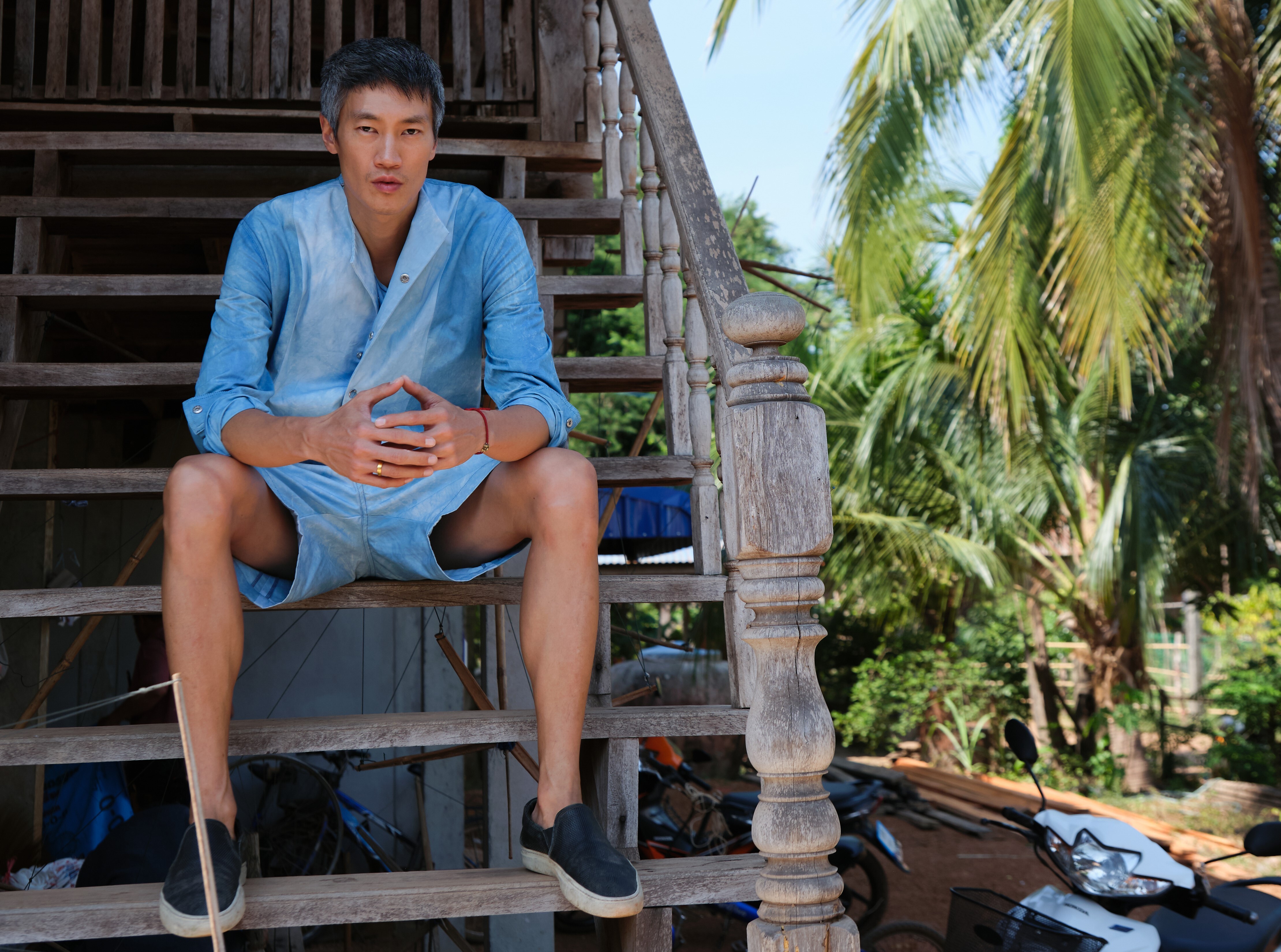 Model-turned-designer Philip Huang in the Thai countryside. Photo: Philip Huang