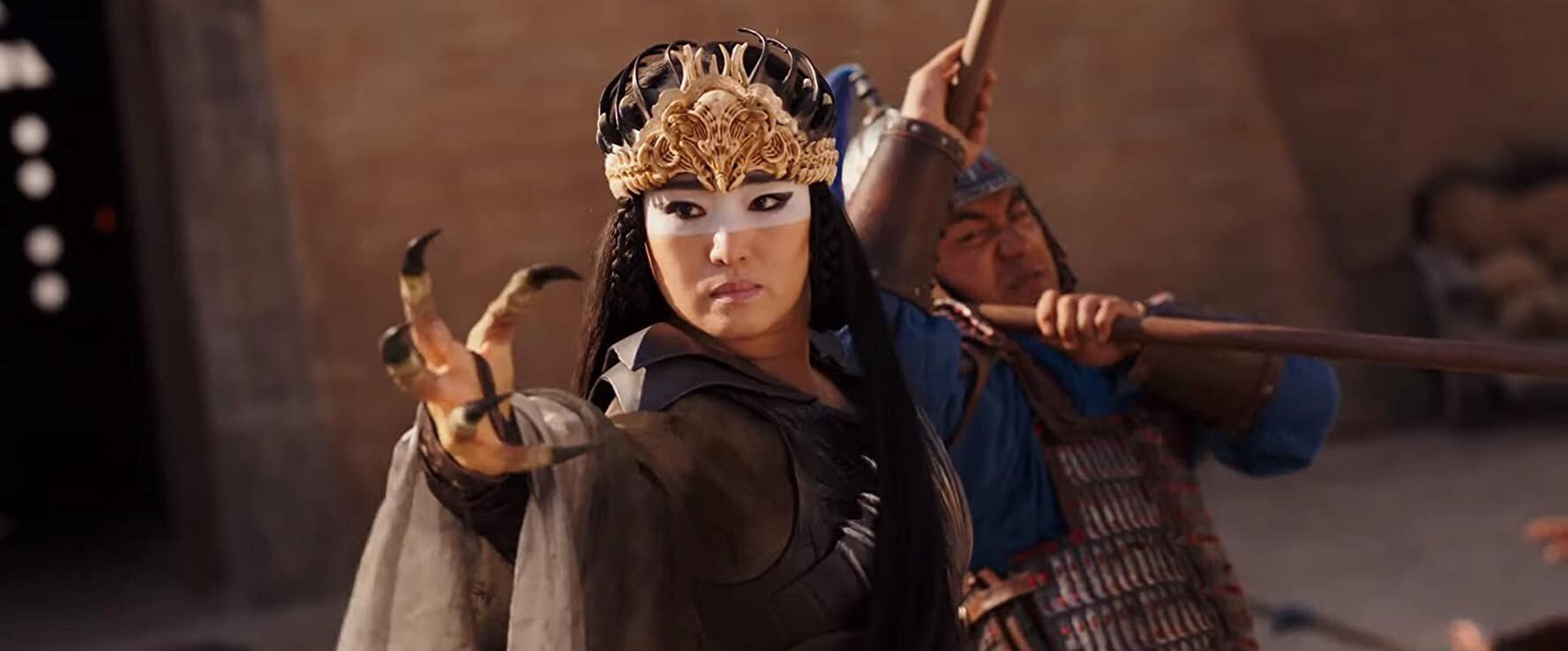 Gong Li in a still from Mulan.