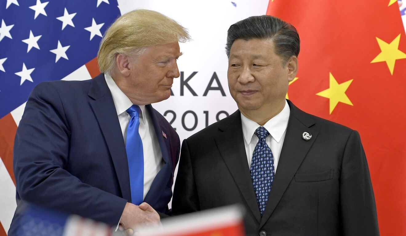 US President Donald Trump shakes hands with Chinese President Xi Jinping during a meeting on the sidelines of the G-20 summit in Osaka, Japan. Photo: AP
