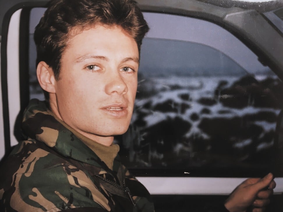 Wilson while in the army, in Bosnia, in the 1990s. Photo: Handout