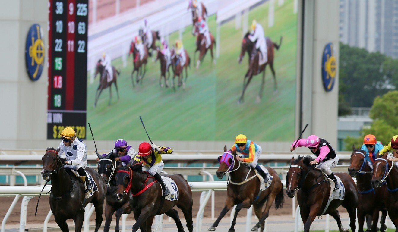 Golden Sixty bolts in under Vincent Ho at Sha Tin on Sunday.