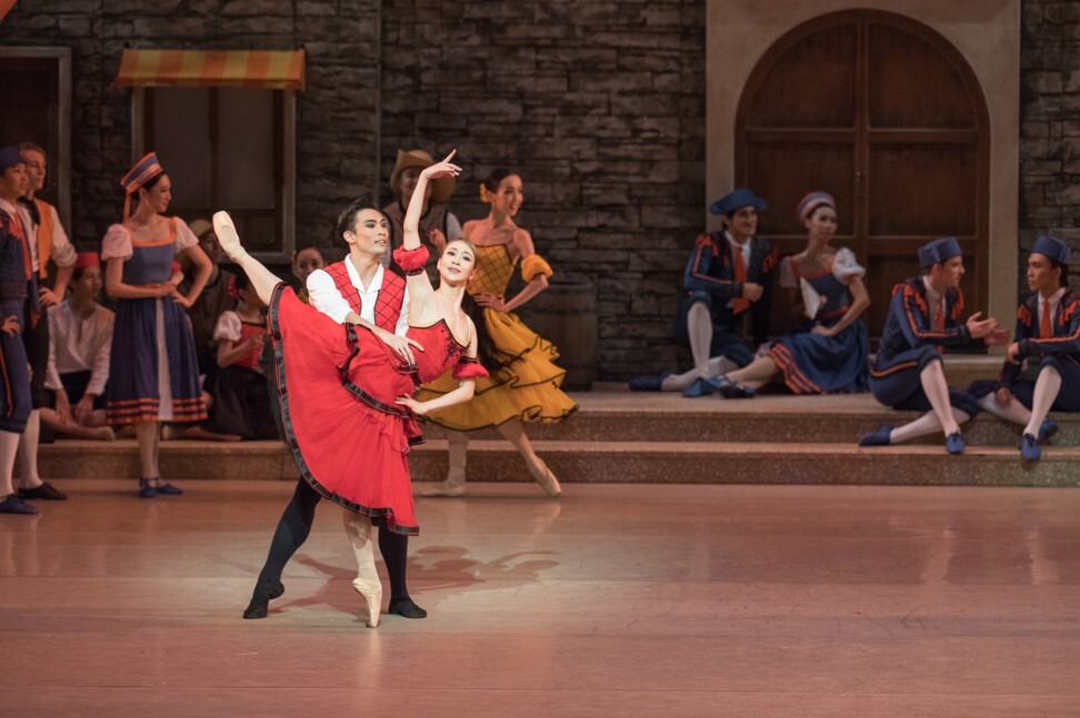 Hong Kong Ballet dancers Li Jiabo (left) and Ye Feifei take on the lead roles in Don Quixote. Photo: Conrad Dy-Liacco and Hong Kong Ballet