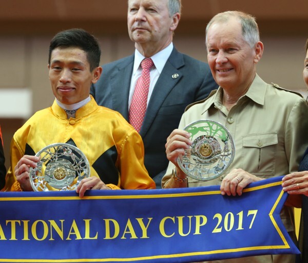 Vincent Ho and John Moore after the 2017 National Day Cup.