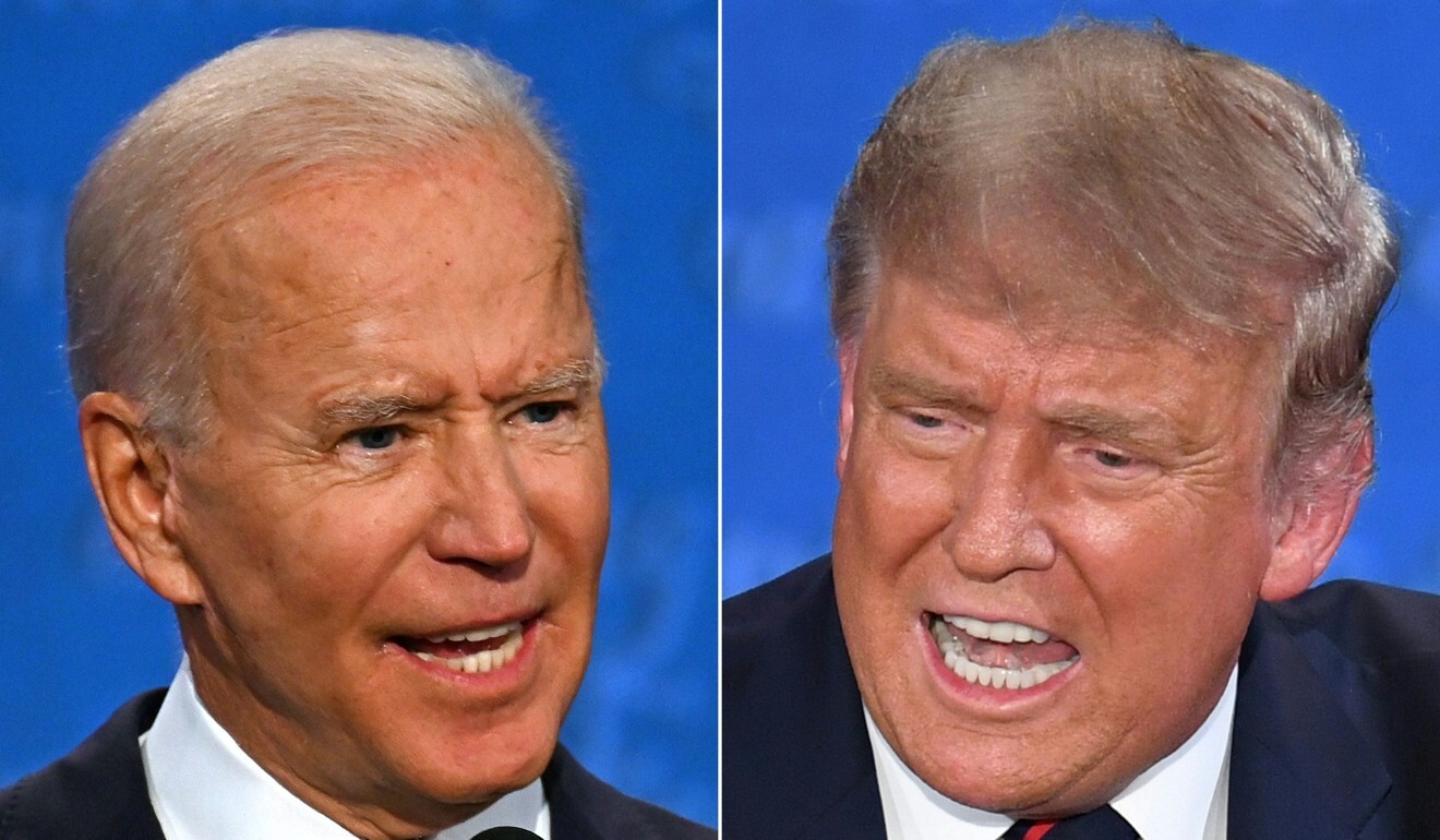 Some observers said Trump overplayed his hand by seeking to rattle Biden with repeated interruptions. Photo: AFP