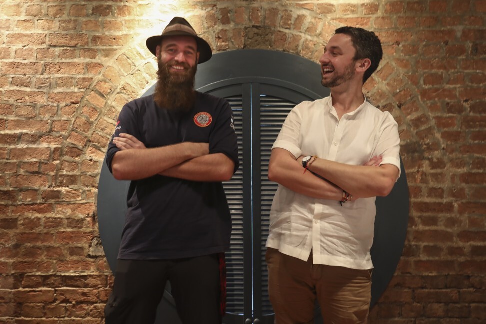 Pedersen and Herszberg spoke about their travel experiences at the Foreign Correspondents’ Club in Central. Photo: Jonathan Wong