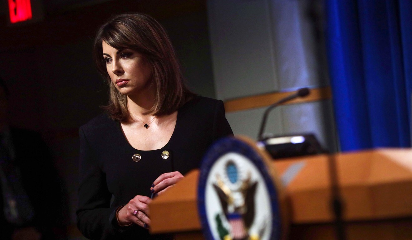 US State Department spokeswoman Morgan Ortagus. Photo: AFP
