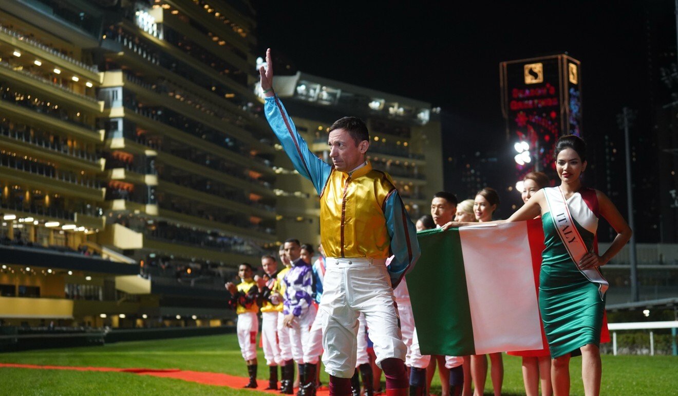 Frankie Dettori is announced at last year’s IJC.