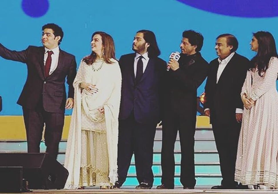 The Ambani family. Photo: @anant_ambani_fan__club/Instagram