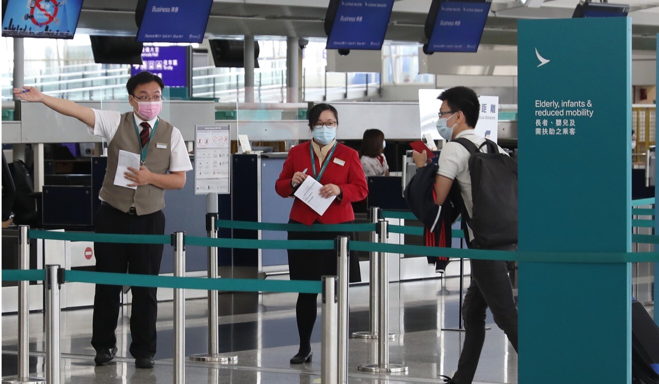 Few people are flying because of the public health crisis. Photo: Nora Tam