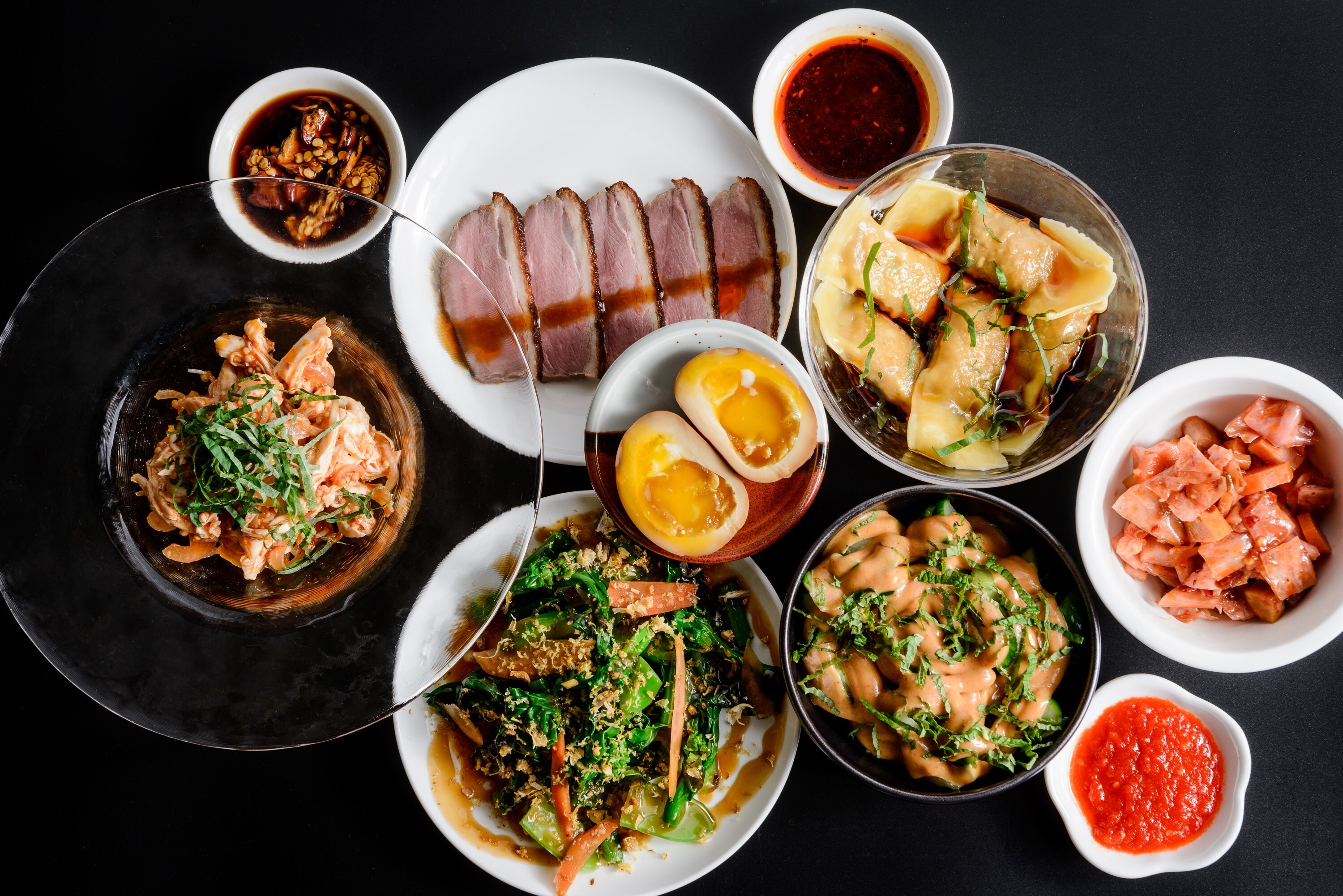 Appetizers and small plates by New York-based chef Simone Tong. Photo: Kuo Heng-Huang
